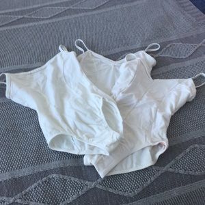 Bundle of White Cotton Leotards
